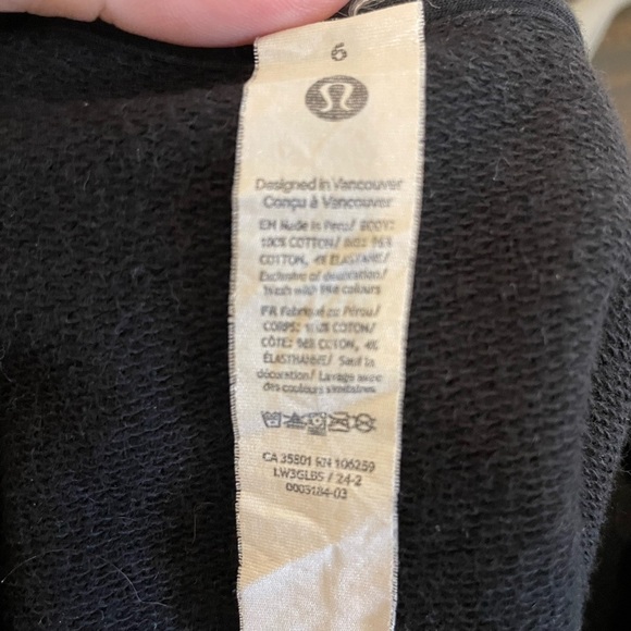 LULULEMON- Perfectly Oversized Cropped Crew *Stripe - Picture 5 of 5